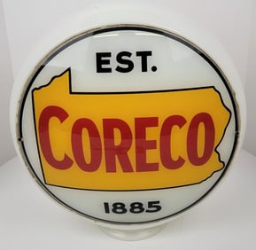 Coreco 13.5" Glass Body Gas Pump Globe