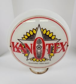 Kanotex 13.5" Glass Body Gas Pump Globe
