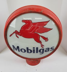 Mobilgas 16.5" Metal Body Gas Pump Globe