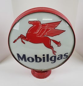 Mobilgas 15" Metal Body Gas Pump Globe