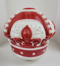 Red Crown One Piece Gas Pump Globe