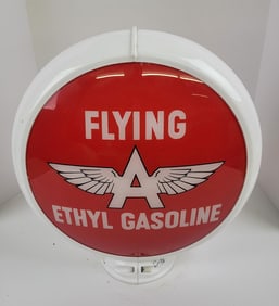 Flying A Ethyl Gasoline Gas Pump Globe