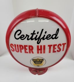 Certifed Super Hi Test Ethyl Gas Pump Globe