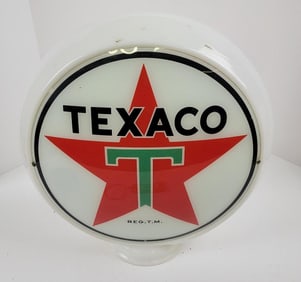 Texaco 13.5" Glass Body Gas Pump Globe