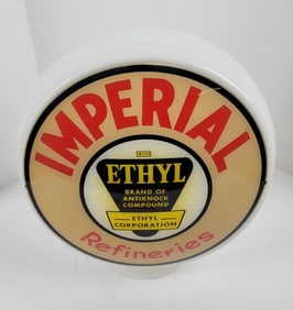 Imperial Ethyl 13.5" Glass Body Gas Pump Globe