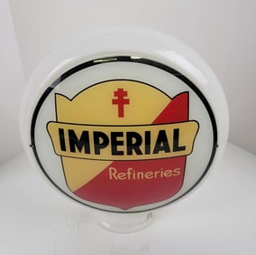 Imperial Refineries 13.5" Glass Body Gas Pump Globe