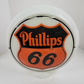 Phillips 66 13.5" Glass Body Gas Pump Globe