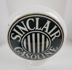 Sinclair Gasoline 13.5" Glass Body Gas Pump Globe