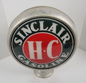 Sinclair H-C Gasoline (Dark Green) Gas Pump Globe