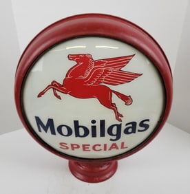 Mobilgas Special 15" Metal Body Gas Pump Globe