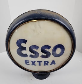 Esso Extra 15" Metal Body Gas Pump Globe