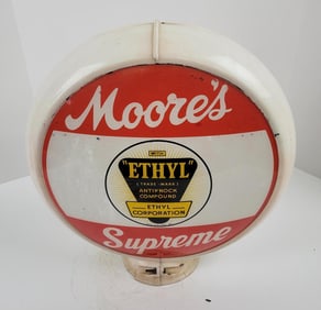 Moore's Ethyl Gas Pump Globe