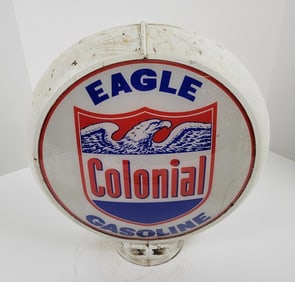 Colonial Eagle Gas Pump Globe