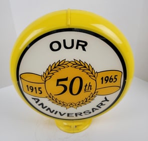 Imperial 50th Anniversary Gas Pump Globe
