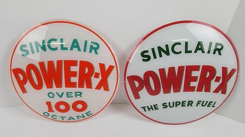 Sinclair Power-X Gas Pump Globe Lenses