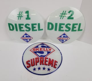Skelly Gas Pump Globe Lenses