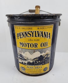 Pennsylvania Motor Oil Five Gallon Can