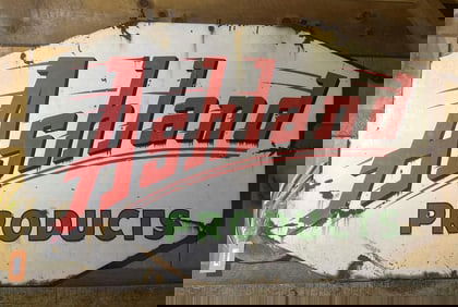 Ashland Products Porcelain Station Sign