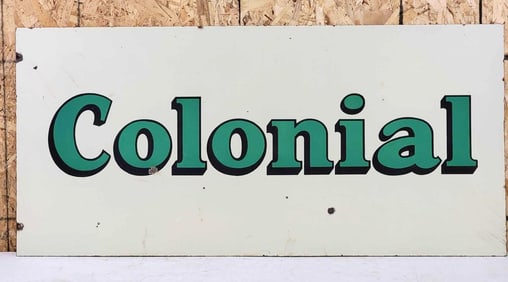 Colonial (gasoline) Porcelain Sign