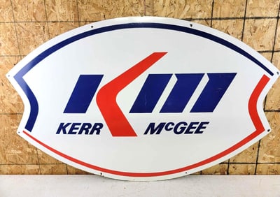 Kerr McGee (gasoline) Porcelain Identification Sign