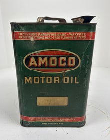 Amoco Motor Oil One-Gallon Square Metal Can