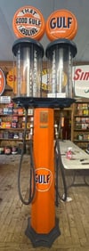 Bekins Reproduction Double Ten Gallon Visible Gas Pump