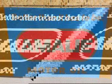 Amalie Motor Oil Metal Sign