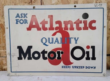 Ask for Atlantic Quality Motor Oil Metal Sign