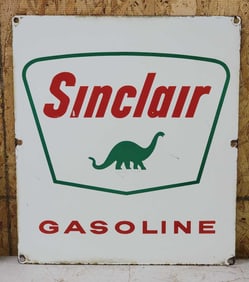 Sinclair Gasoline w/Dino Logo Porcelain Pump Sign