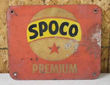 SPOCO Premium Metal Pump Sign