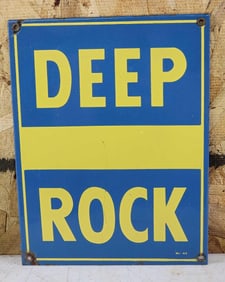 Deep Rock Porcelain Pump Sign