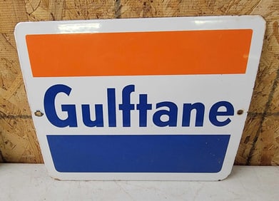 Gulftane Porcelain Pump Sign