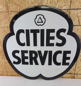 Cities Service w/Logo Porcelain Sign