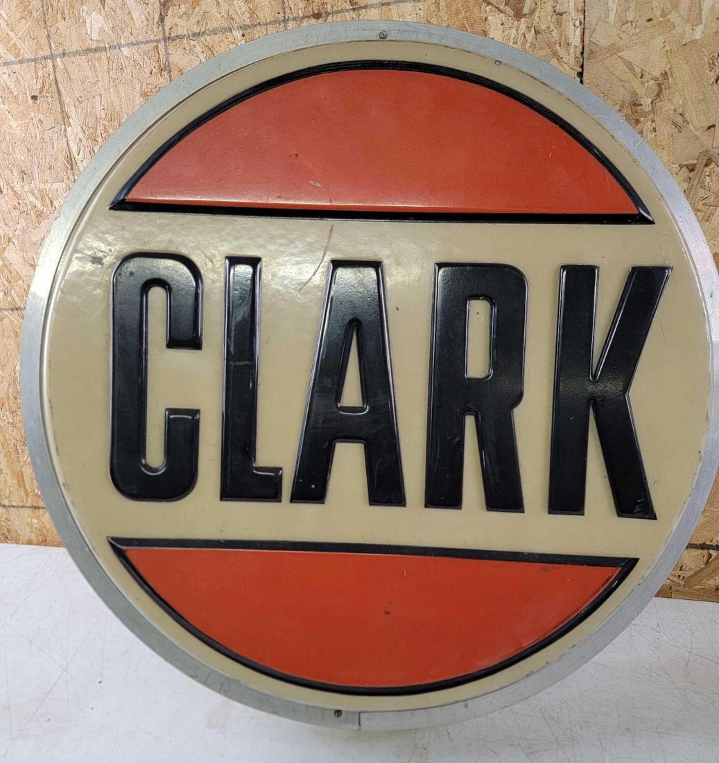 Clark (gasoline) Plastic Lighted Sign (1 of 2)