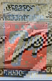 Real 7up Sold Here Metal Sign