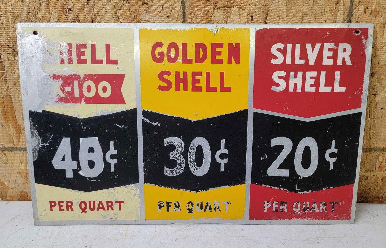 Shell Pricer Metal Sign (1 of 2)
