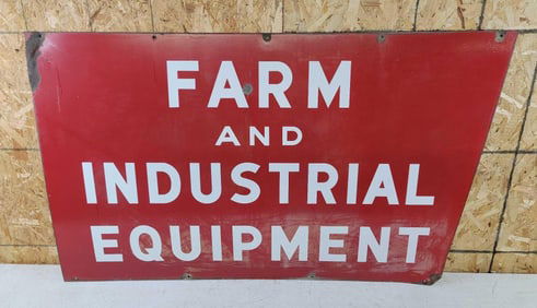(IH) Farm and Industrial Equipment Porcelain Sign