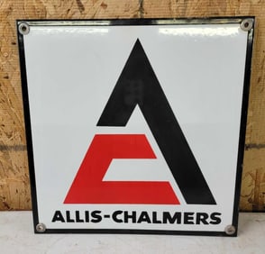 Allis-Chalmers w/Logo Porcelain Sign