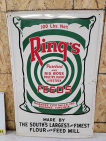 Ringer's Feed w/Logo Metal SIgn