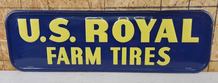 U.S. Royal Farm Tires Metal Sign