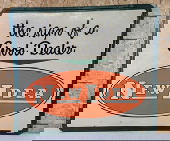 New Idea "the sign of a Good Dealer" Metal SIgn