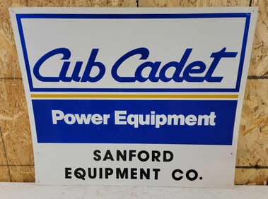 Cub Cadet Power Equipment Metal Sign