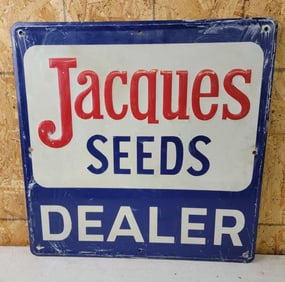 Jacques Seed Dealer Metal Sign