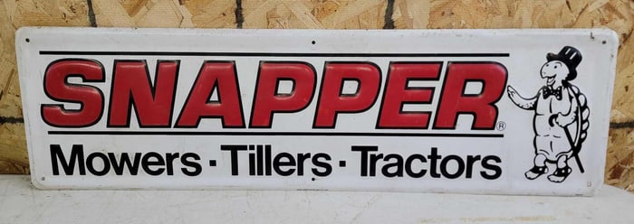Snapper Mowers-Tillers-Tractors w/Logo Metal SIgn