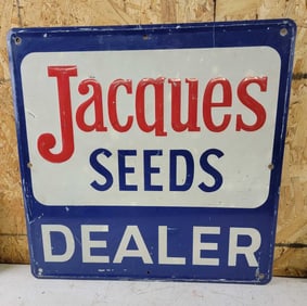 Jacques Seed Dealer Metal Sign