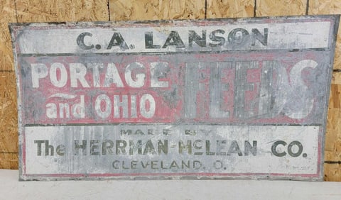 Herrman-McLead Feeds Metal Sign
