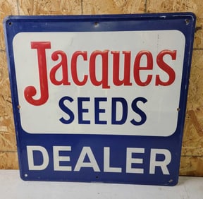 Jacques Seed Dealer Metal Sign