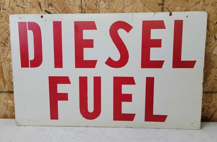 Diesel Fuel Metal Sign