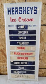 Hershey's Ice Cream Metal Menu Board Sign (TAC)
