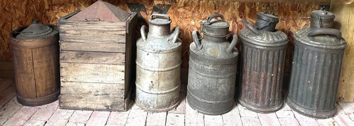 6-Different Five Gallon Containers
